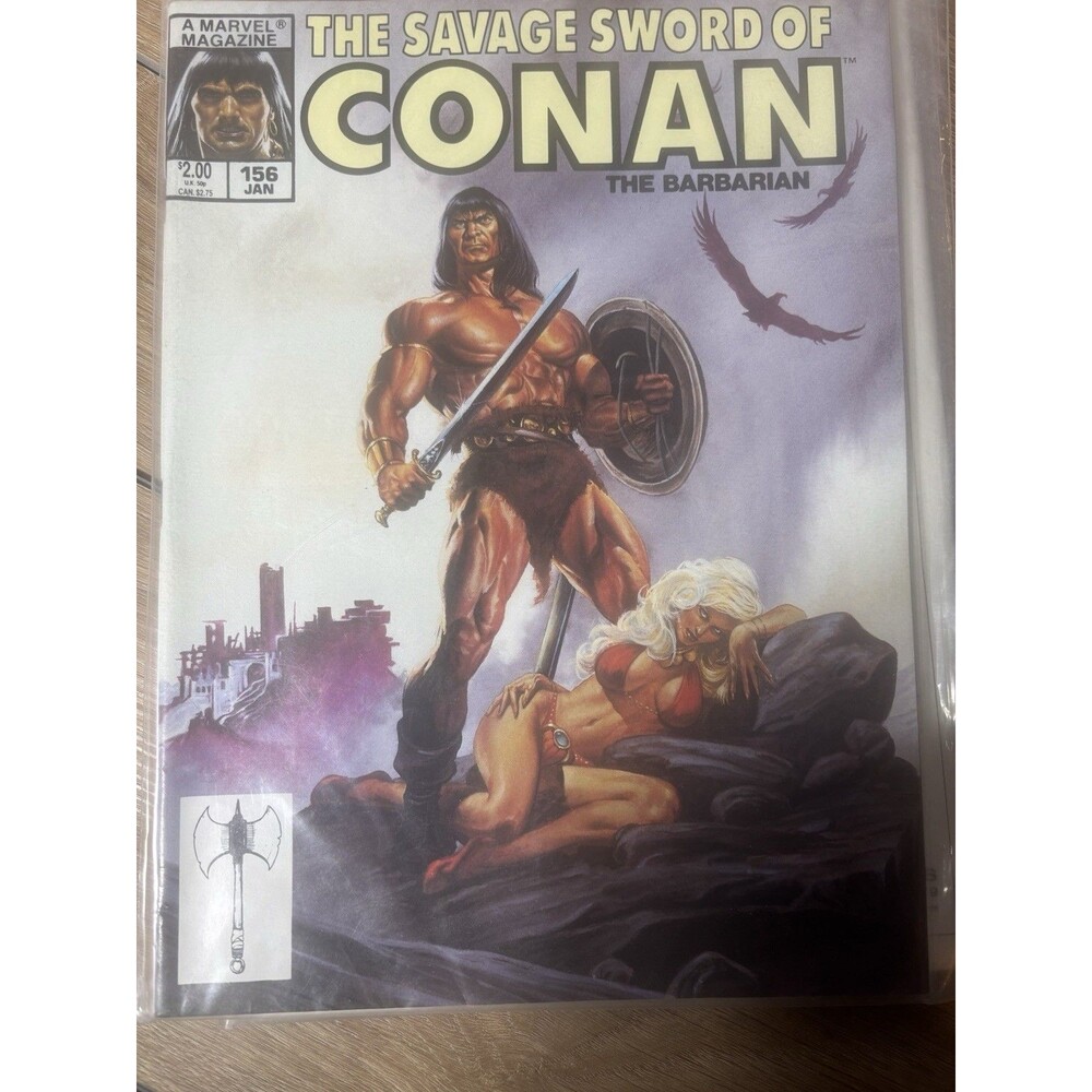 Marvel The Savage Sword of Conan The Barbarian #156 Vol 16 Illustrated Jan 1989